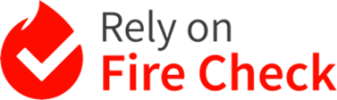 Rely on Fire Check logo