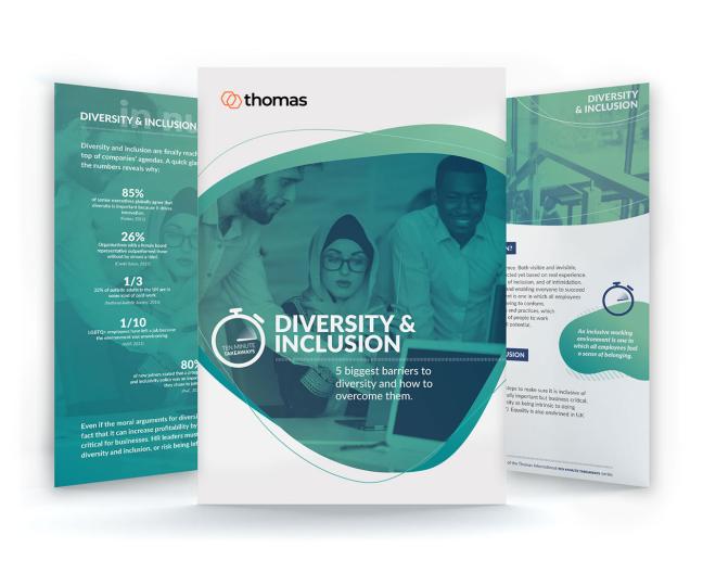 Download our HR guide on Diversity and Inclusion from Thomas