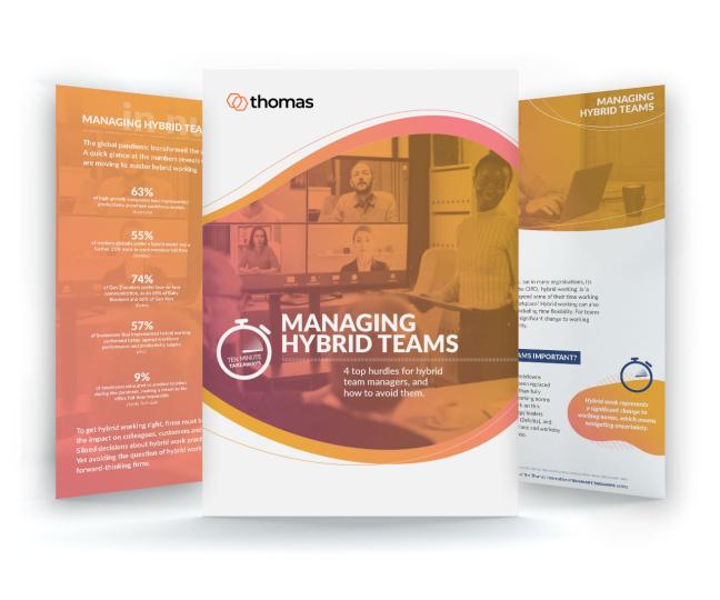 Download our guide on Managing Hybrid Teams from Thomas