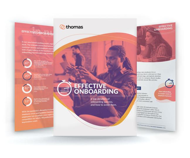 Download our HR guide on Effective Onboarding from Thomas