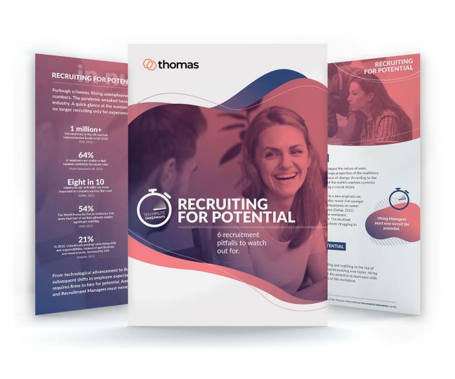 Download our HR guide on Recruiting for Potential from Thomas