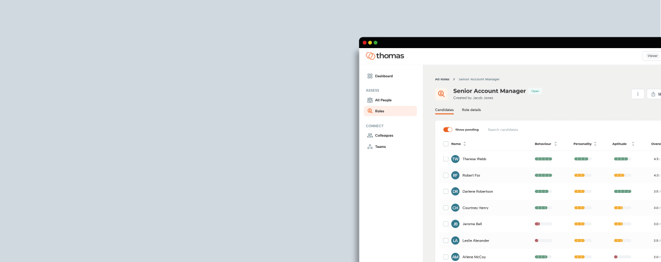 Thomas Assessment Platform